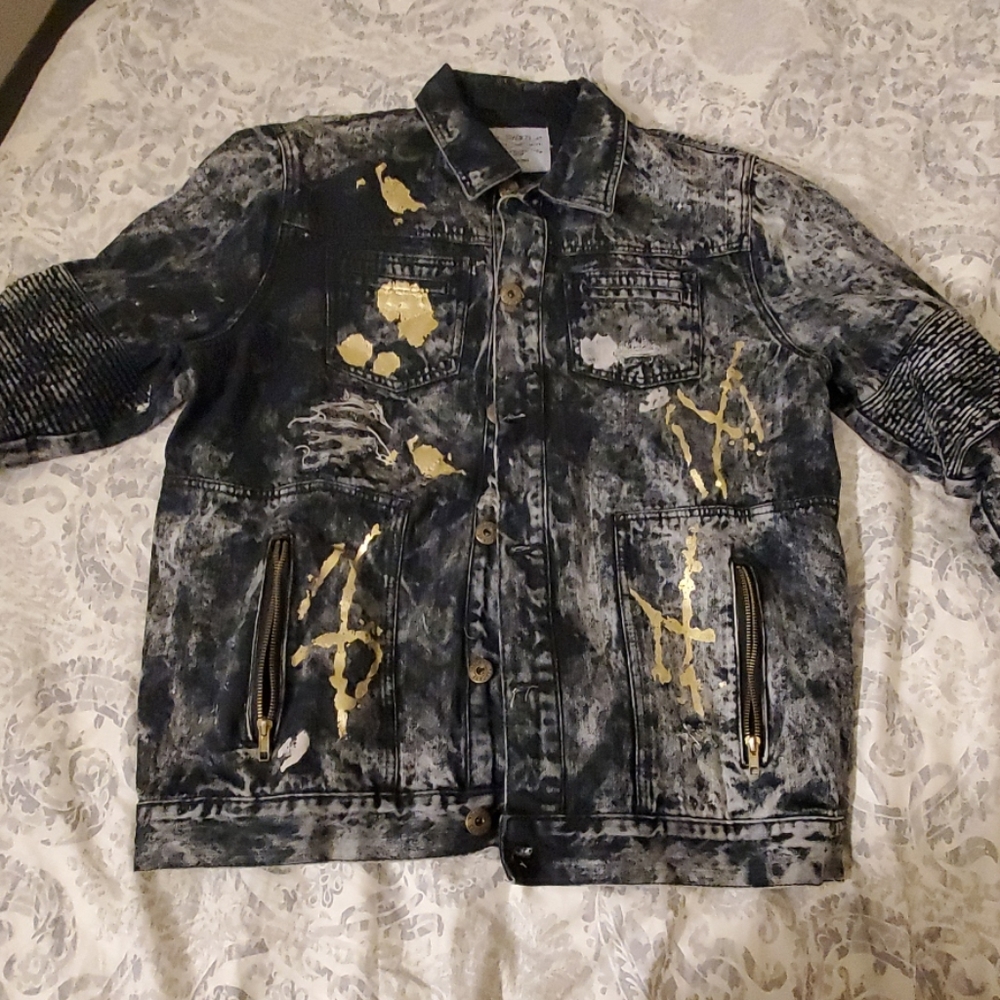ACID washed jean jacket
